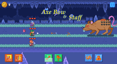 Axe Bow and Staff Image