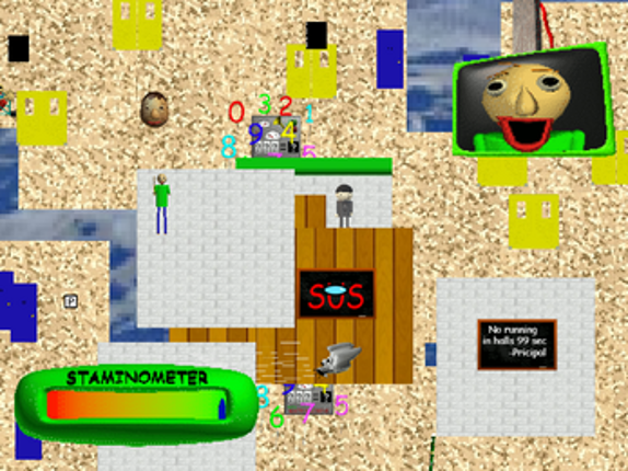 Baldi's basics random levels remasterd screenshot