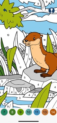 Color by Number - Animals screenshot