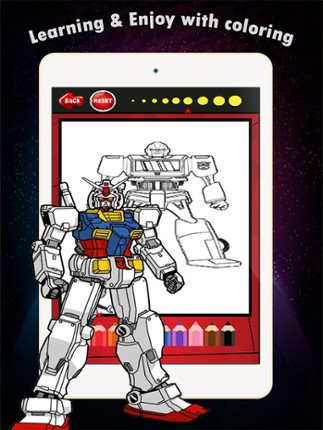 Coloring Book games free for children age 1-10: These cute robot transformer coloring pages provide hours of fun drawing or coloring activities screenshot