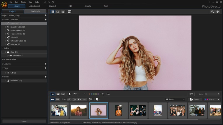 CyberLink PhotoDirector 11 Ultra - Photo editor, photo editing software screenshot