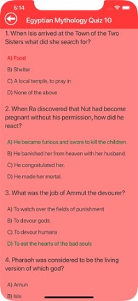 Egypt Myths &amp; Gods Trivia Image