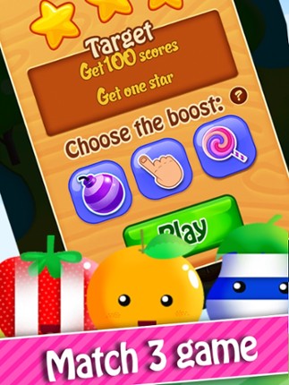 Fruit Splash Matcher – New Cute Fruits Puzzle Match 3 Game for Family screenshot