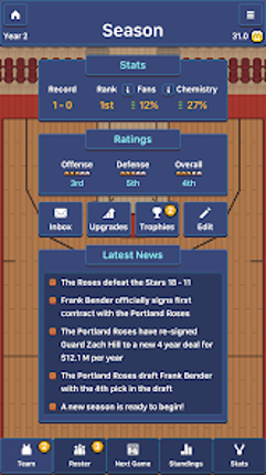 Hoop League Tactics screenshot