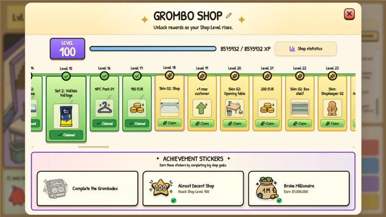 Grombo Card Shop Idle Image