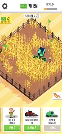 Harvester idle : cut the weed screenshot