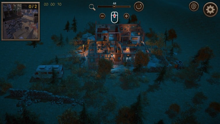 Hidden Vintage House Top-Down 3D screenshot