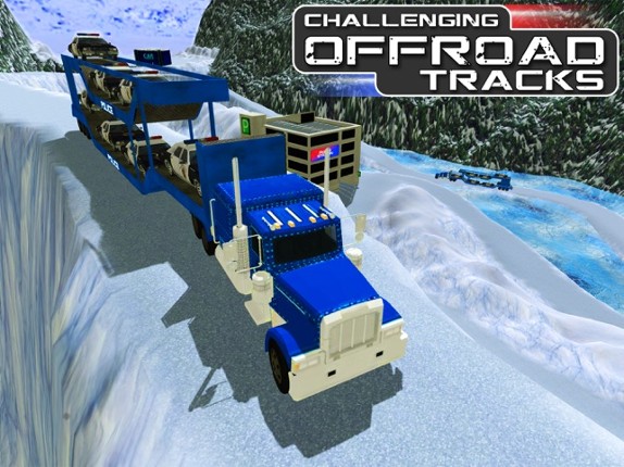 Offroad Police Car Transporter & Truck Steering screenshot