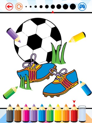 Soccer Football Coloring Book - Sport drawing and painting for kid free game good color HD Image