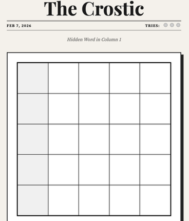 The Daily Crostic Image