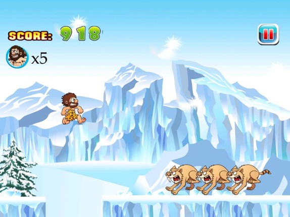 Dumb Caveman Jake's Pre Ice Age Run: Ways to Escape if You Can screenshot
