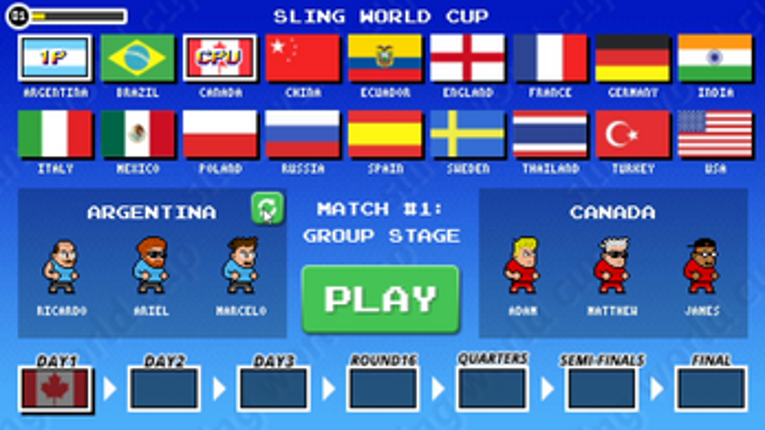Sling World Cup screenshot