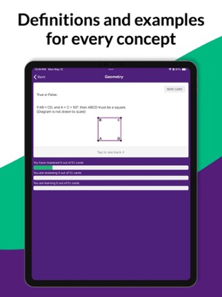 GMAT Math Flashcards screenshot