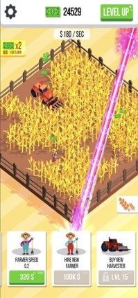 Harvester idle : cut the weed Image