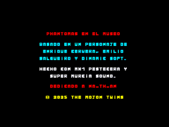 Phantomas en el Museo (Amstrad CPC) screenshot