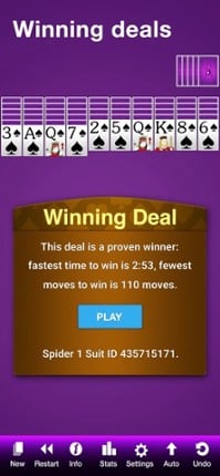 Spider Solitaire ‏‎ screenshot