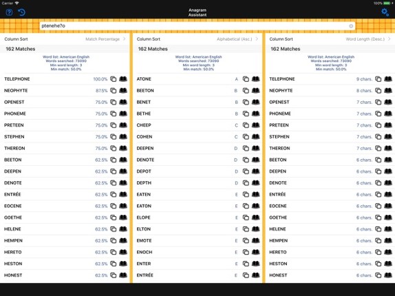 Anagram & Crossword Assistant Image