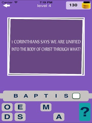 Bible Trivia Quiz : Christian Holy Bible Quiz Game screenshot