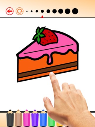 Cupcake Coloring Book HD: Learn to draw and color a cake, free games for children screenshot