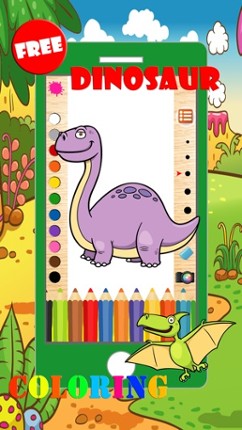 Dinosaur Coloring Book Game For Kids 3 screenshot