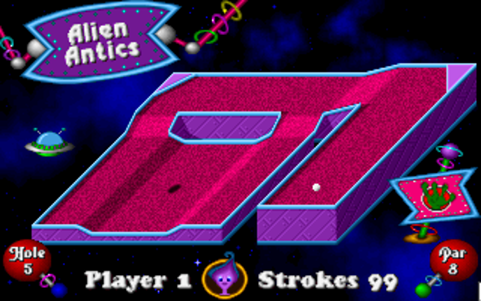 Fuzzy's Cosmic Space Golf Image
