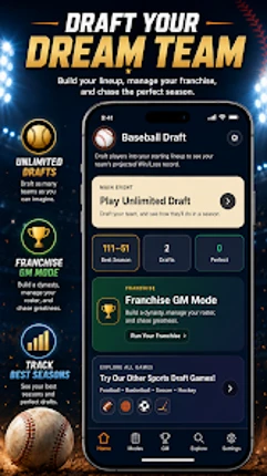 162-0 Baseball Draft & GM Team Image