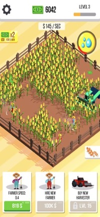 Harvester idle : cut the weed screenshot