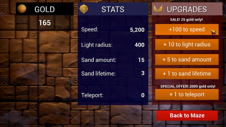 Maze Gold Run screenshot