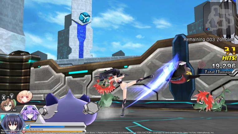 Megatagmension Blanc + Neptune VS Zombies screenshot