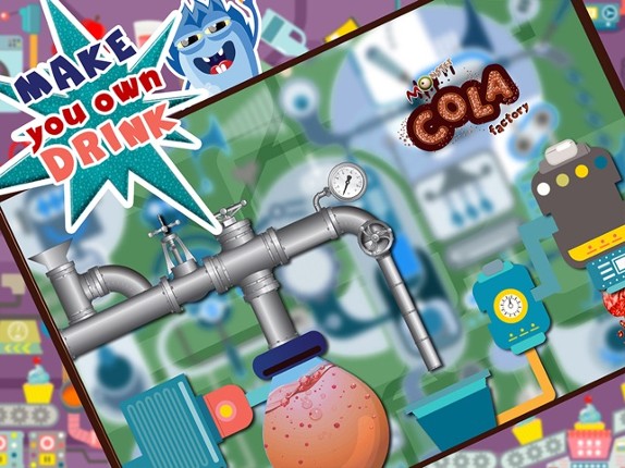 Monster Cola Factory Simulator - Learn how to make bubbly slushies & fizzy soda in cold drinks factory screenshot