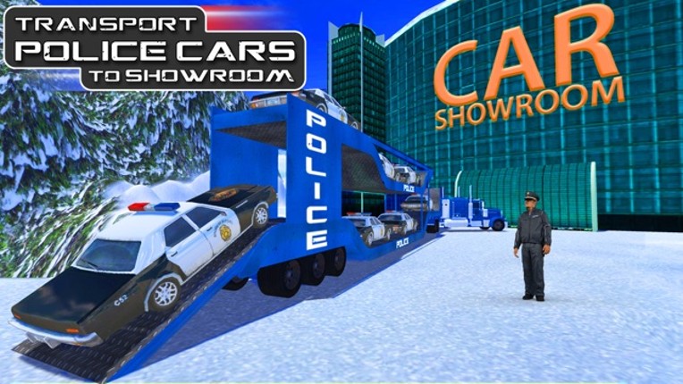 Offroad Police Car Transporter & Truck Steering screenshot