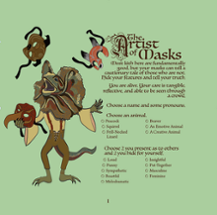 The Artist of Masks Wanderhome Playbook Image