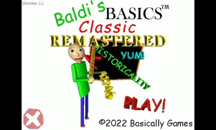 Baldi basics remastered Game Cover