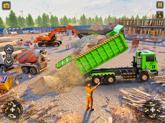 Construction Excavator Game 3d screenshot