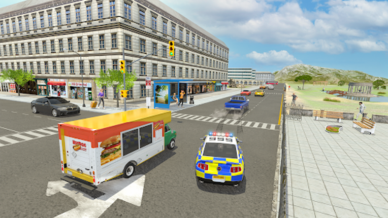 Police Car Driving Motorbike screenshot