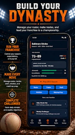 162-0 Baseball Draft & GM Team screenshot