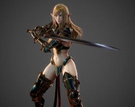 Ryan Reos Girl 1 - Elf Swordmaster Image