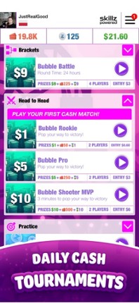 Real Money Bubble Shooter Game screenshot