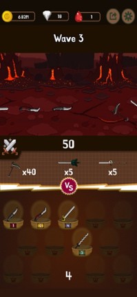 WeaponWar : Idle Merge Weapon screenshot