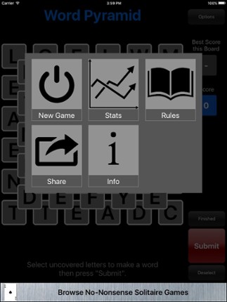 Word Pyramid - Piled Tiles screenshot