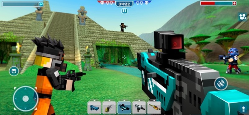 Blocky Cars - tank games screenshot