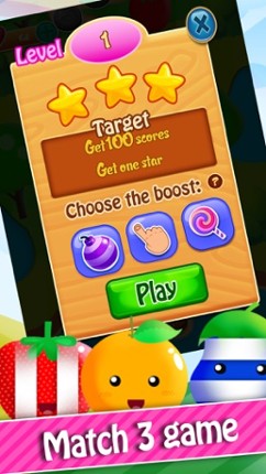 Fruit Splash Matcher – New Cute Fruits Puzzle Match 3 Game for Family screenshot