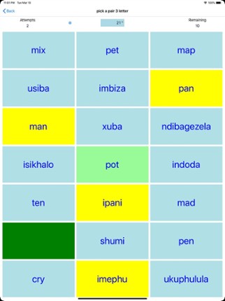 PickAPair Xhosa - English Image