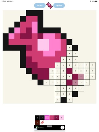 Pixel Art Numbers: Fine Artist Image