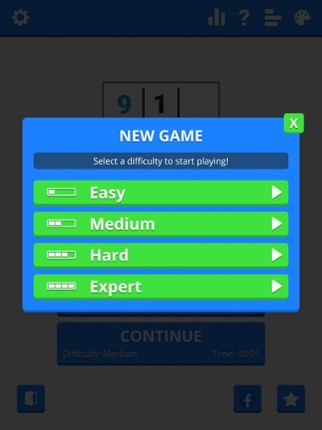 Sudoku Levels - classic puzzle screenshot