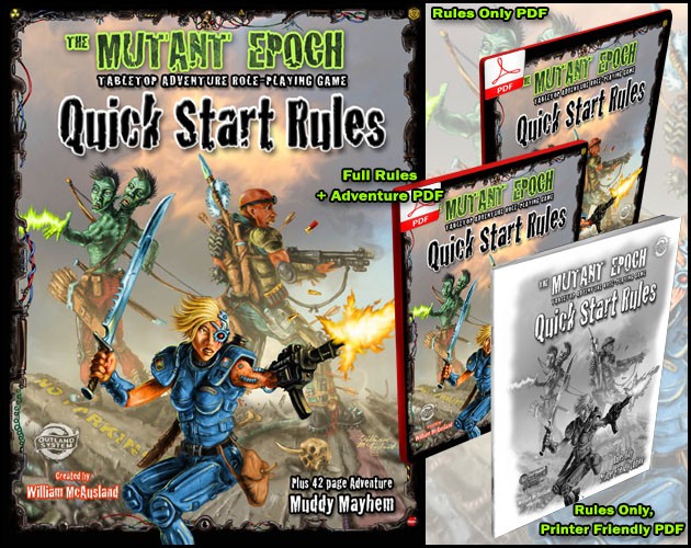 Games like The Mutant Epoch RPG Quick Start Rules