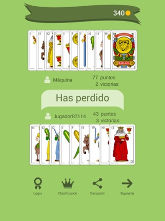 Briscola: card game screenshot