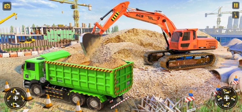 Construction Excavator Game 3d screenshot