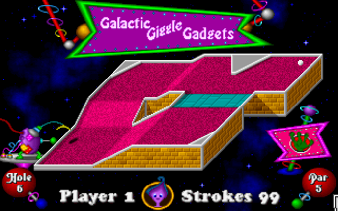 Fuzzy's Cosmic Space Golf screenshot