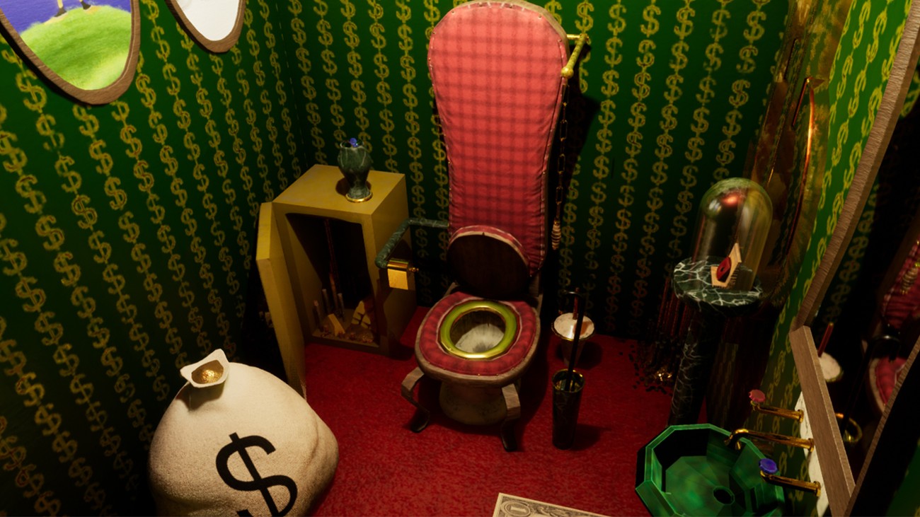 Games like Scrooge's toilet